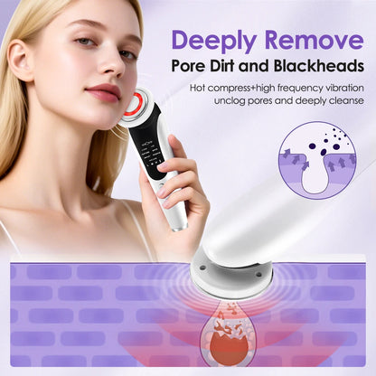Pink and white Facial Glow Sonic Wand LED face massager