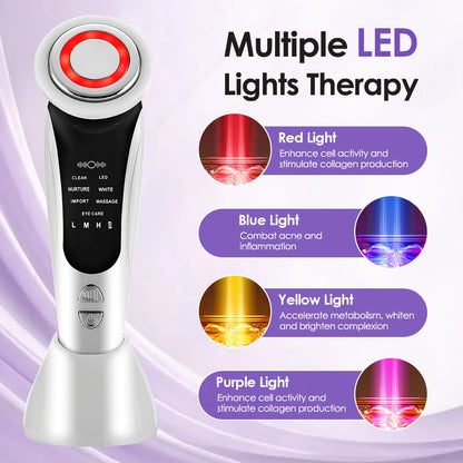Facial Glow Sonic Wand gliding along the cheekbone