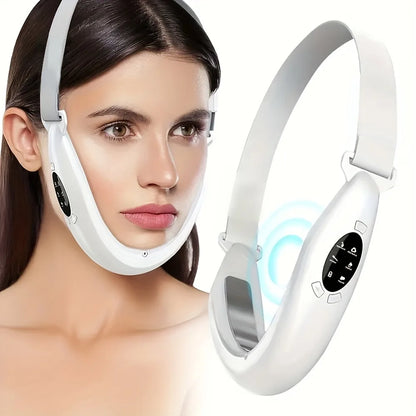 Facial Glow V-Line Sculpt EMS double chin lifting massager band