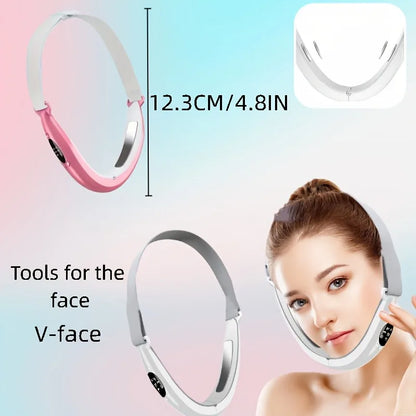 Dispositivo facial de lifting Facial Glow V-Line Sculpt con tecnología EMS para reafirmar y tonificar el rostro y doble mentón.