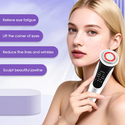 Sonic Wand de-puffing facial massager with cool steel head