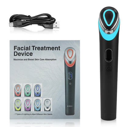 Rechargeable red light therapy wand for an at-home facial ritual
